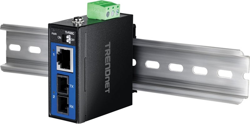 Trend Net Hardened Industrial 1000BASE-LX Multi-Mode SC Fiber Media Converter (1km, 0.62mi.), TI-FGSC, 1 x Gigabit RJ45 Port, 1 x SC-Type Interface Port, NDAA TAA Compliant - Image 4